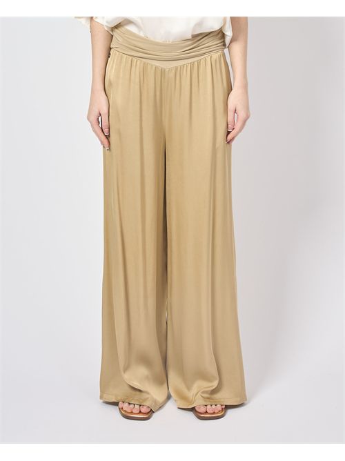 Manila Grace women's satin trousers MANILA GRACE | P050VUMA002